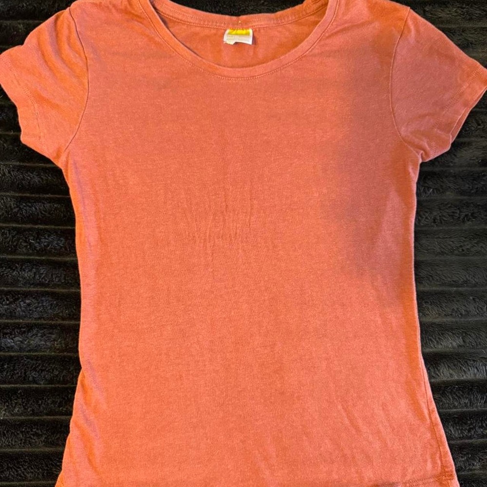 Ohno brand women's 2XS orange bamboo t-shirt